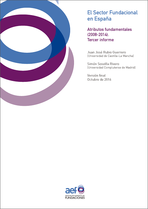 El sector fundacional en España: Atributos fundamentales 2008-2014